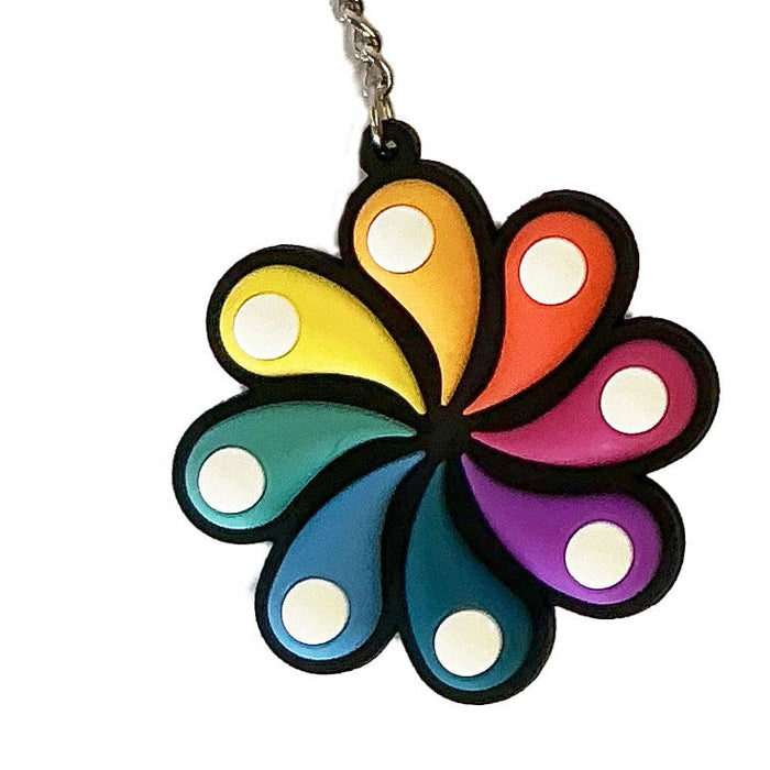 Hersheypark PVC Pinwheel Keychain