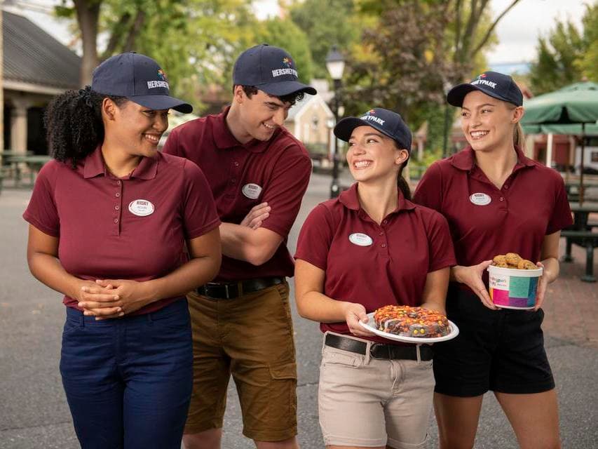 hersheypark employees laughing