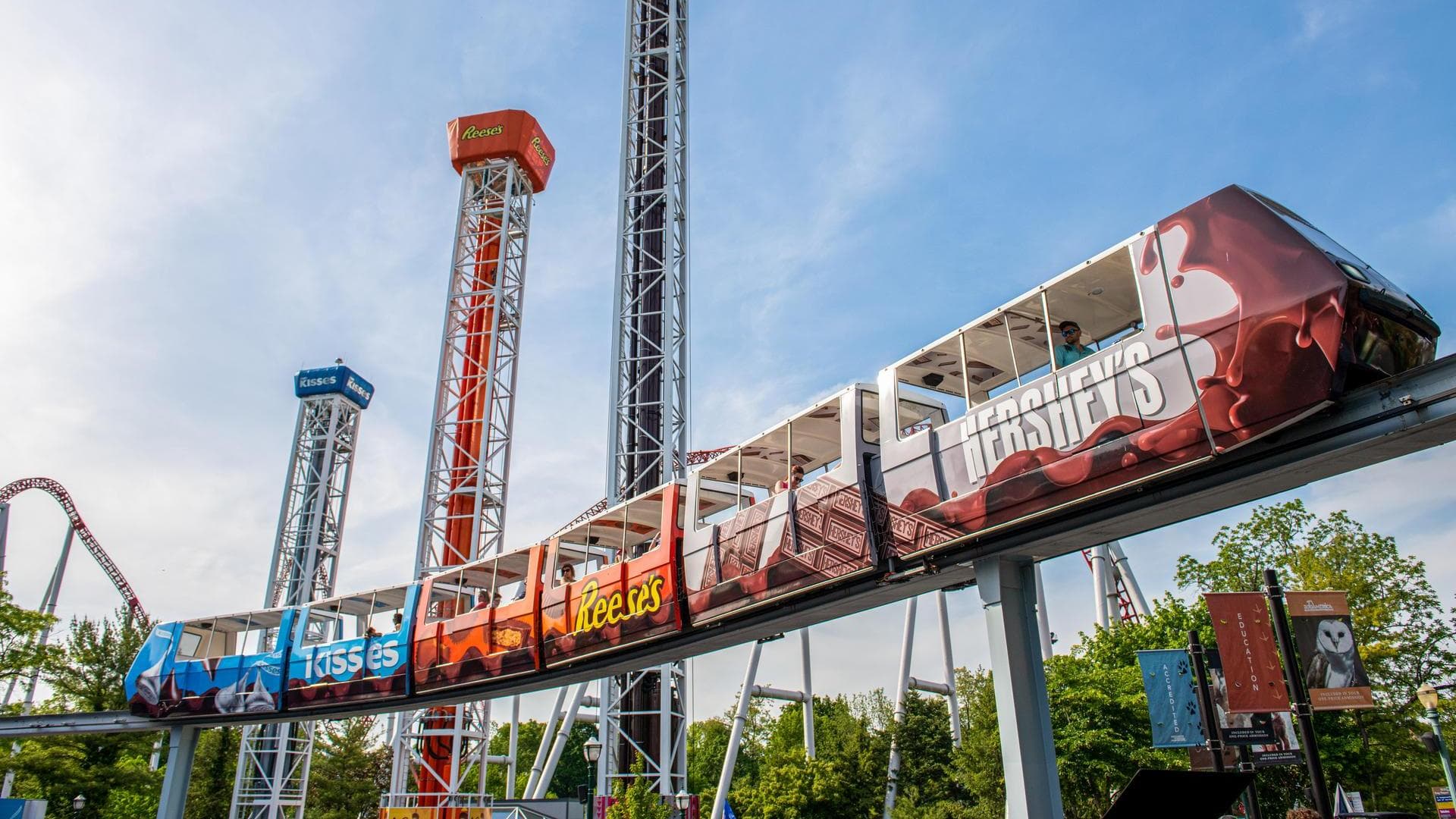 the monorail at hersheypark